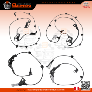 4x Sensor de velocidad ABS delantero trasero izquierdo derecho - toyota hilux 4x4 corporacion center bautista lima peru 4x Sensor de velocidad ABS delantero trasero izq. der. - Toyota Hilux 4x4